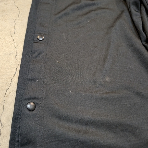 VTG 90s Nike Breakaway Pants Mens XL Black Flaws Snap Down Leg - Picture 2 of 7